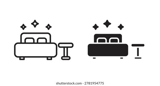 Clean Room icon vector illustration logo template in filled, outline