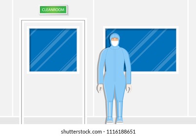 Clean room industry particles lab equipment machine worker measure device ISO standard