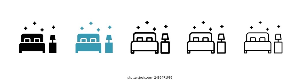 Clean Room line icon vector set.