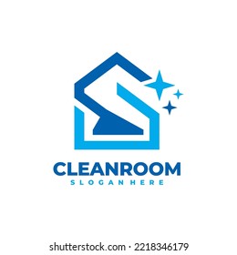 Clean room logo vector. Cleaning service business logo template design concept.