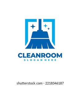 Clean room logo vector. Cleaning service business logo template design concept.