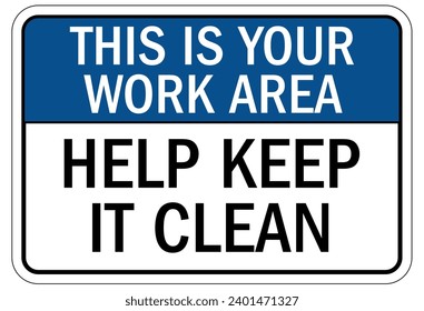 Clean room sign and labels