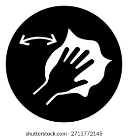 Limpie Y Desinfecte El Signo Del Símbolo De La Superficie De Trabajo, Ilustración vectorial, Aislar En La Etiqueta Blanca Del Fondo. EPS10