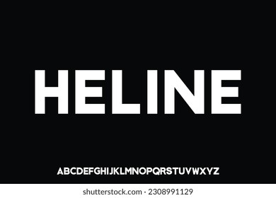 Clean sans serif font vector design suitable for headline, poster, logo, title and many more