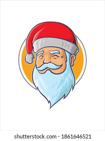 ilustración vectorial de santa claus limpio