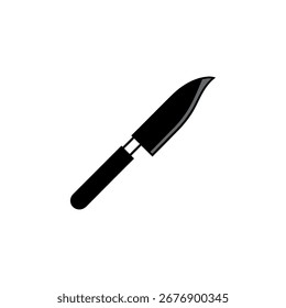 Un gráfico limpio y escalable de un cuchillo artesanal, perfecto para proyectos de diseño y temas de elaboración.