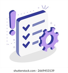 Limpie el ícono de la lista de comprobación del flujo de trabajo semi-3D para los App de automatización de tareas