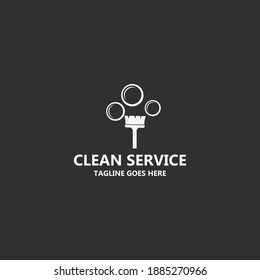 Clean service logo design template. Vector illustration