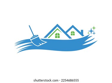 Clean service logo design, Vector design concept
