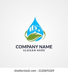 clean service logo template isolated into a logo for a cleaning company or service.