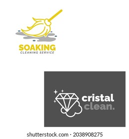  Logo-Vektordesign für Saubere Dienste
