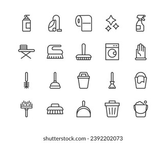 clean set of simple line icons. Collection of web icons for UIUX design. Editable vector stroke 48x48 Pixel Perfect