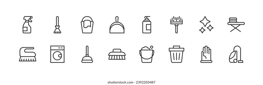 clean set of simple line icons. Collection of web icons for UIUX design. Editable vector stroke 48x48 Pixel Perfect