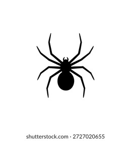 Una silueta negra limpia y afilada de una araña, perfecta para varios usos creativos. Este gráfico de alta calidad es ideal para decoraciones de Halloween, diseños temáticos de terror, materiales de biología educativa o iconos de naturaleza minimalistas. La forma arácnida simple pero detallada garantiza versatilidad tanto para medios impresos como digitales.