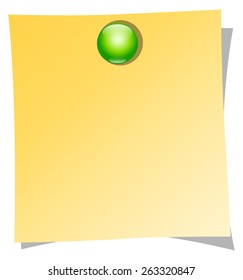 clean sheet for notes on white background vector