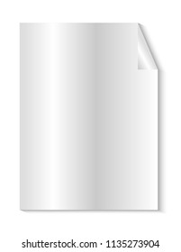 Clean sheet with shadow