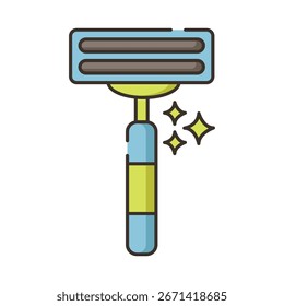 Razor limpa e brilhante com efeito brilhante