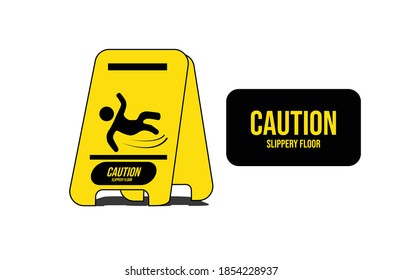 clean sign symbol template, CAUTION SLIPPERY FLOOR