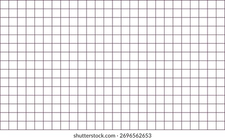 A clean and simple background featuring a seamless grid pattern with thin dark purple lines on a white surface.
