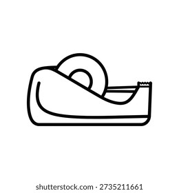 Clean and simple black line art paperclip sketch on white background, ideal for business, organization, and document design projects.