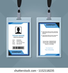 Corporate Id Card Design Template Stock Vector (Royalty Free) 1248551683