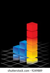 Clean and simple business bar chart