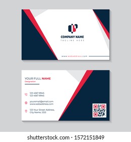 Clean simple cool business card for high profile business