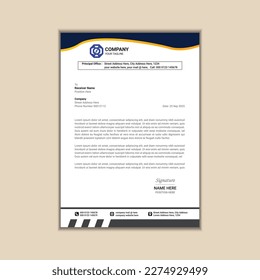 "Plantilla de membrete corporativa limpia y sencilla"