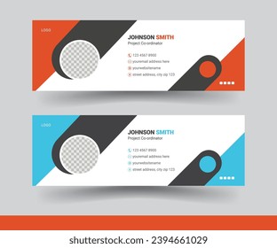Clean and simple, creative email signature design