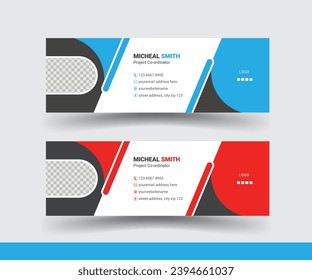 Clean and simple, creative email signature design