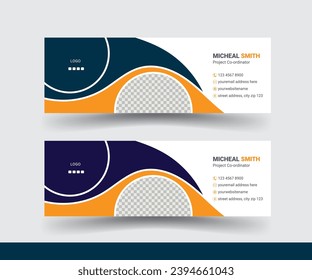 Clean and simple, creative email signature design