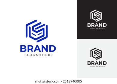Logotipo criativo simples e limpo para a marca comercial moderna