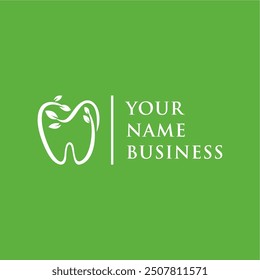 clean and simple dental health logo concept