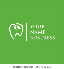 clean and simple dental health logo concept