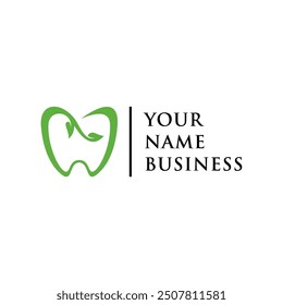 clean and simple dental health logo concept