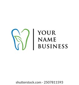 clean and simple dental health logo concept