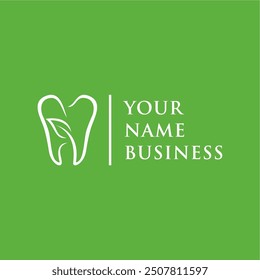 clean and simple dental health logo concept