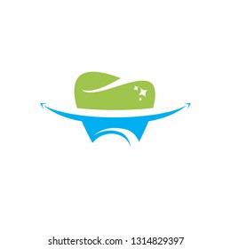 clean and simple dental logo