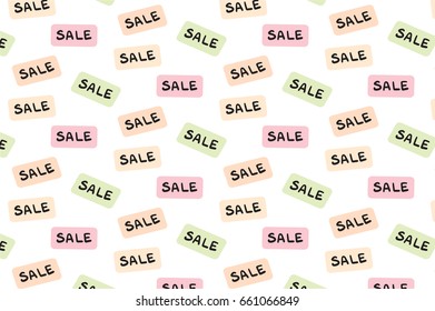 Clean and simple editable text sale pattern