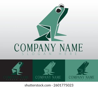 A clean and simple frog logo design for future-focused companies.