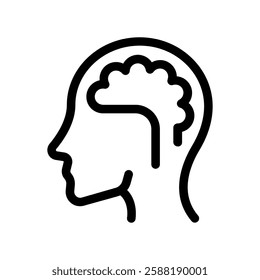 A clean and simple icon for mind, brain