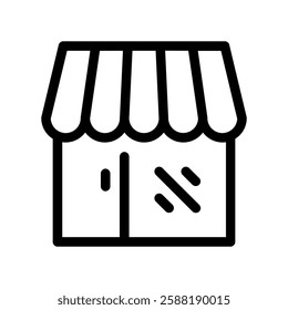 A clean and simple icon for store building