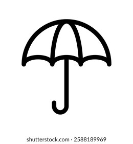 A clean and simple icon for umbrella