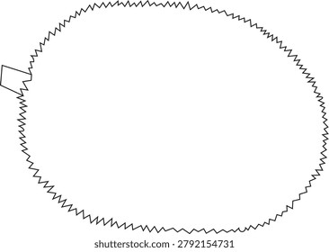 Clean and simple jackfruit outline vector illustration. Perfect for fruit-themed designs, educational materials, coloring books, logos, icons, packaging, stickers, and agricultural projects. Isolated line art with editable stroke.