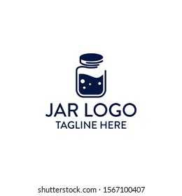 Clean and Simple Jar Logo Icon Vector Design