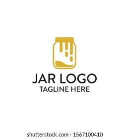 Clean and Simple Jar Logo Icon Vector Design