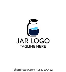 Clean and Simple Jar Logo Icon Vector Design