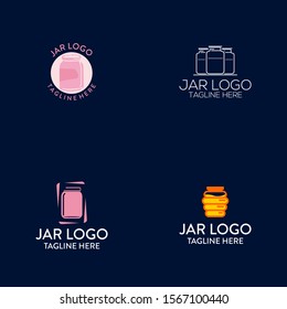 Clean and Simple Jar Logo Icon Vector Design