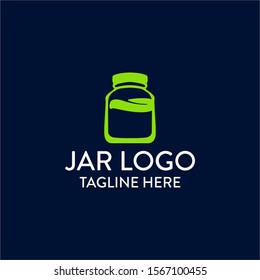 Clean and Simple Jar Logo Icon Vector Design