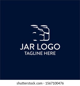 Clean and Simple Jar Logo Icon Vector Design